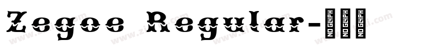 Zegoe Regular字体转换